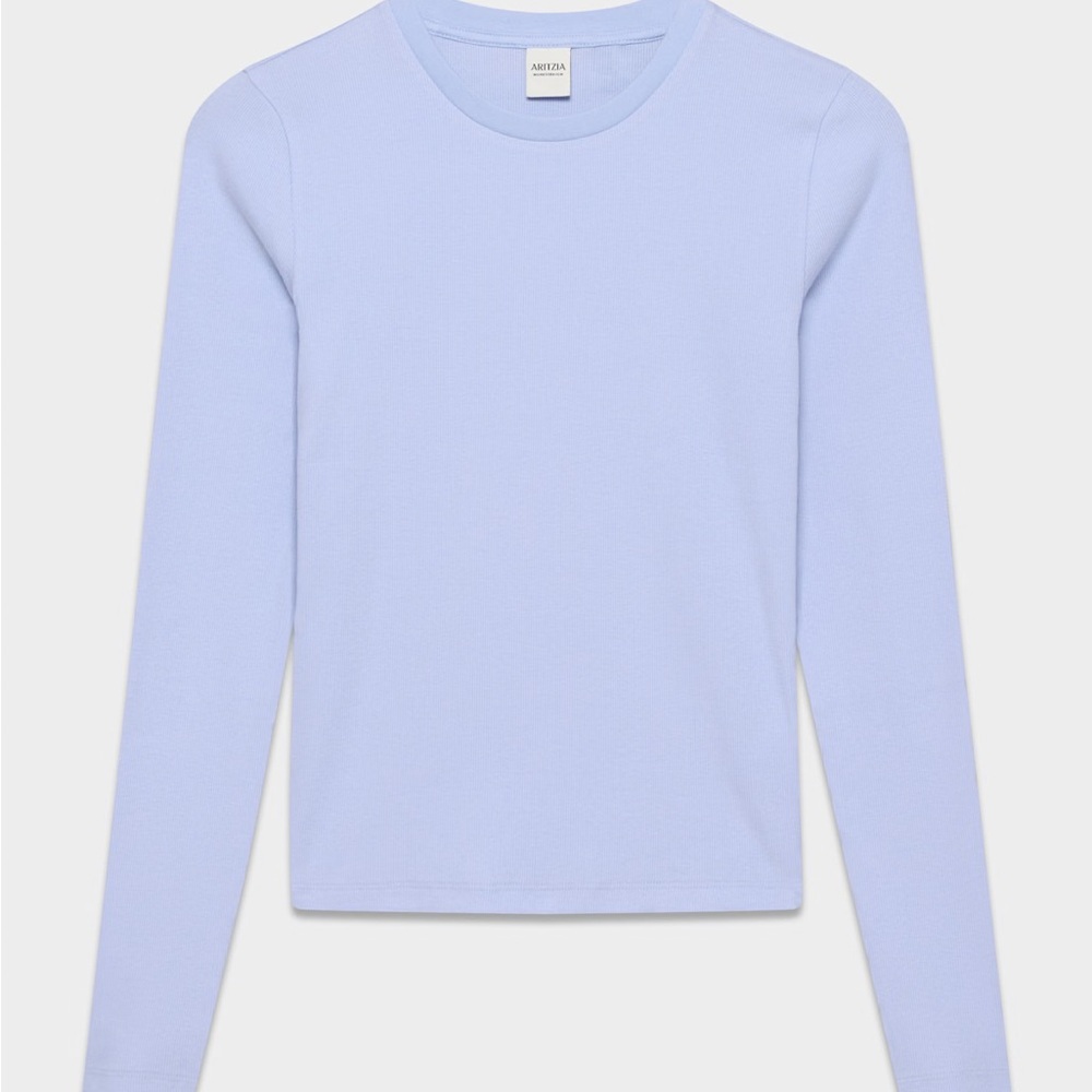 Aritzia “Lavendin” Cotton Ribbed Long Sleeve
